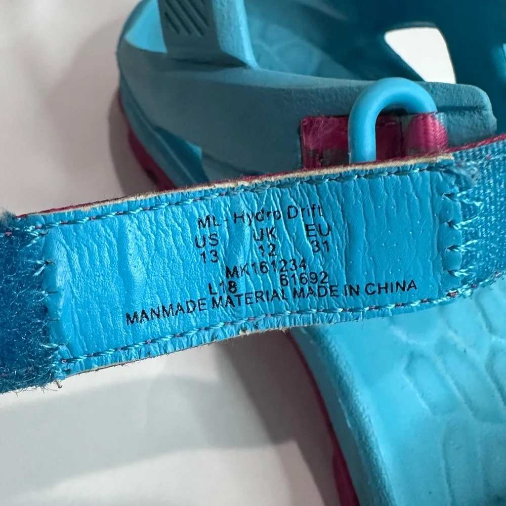 Used Kids Merrell Blue and Pink Sandals